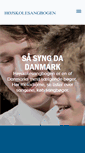 Mobile Screenshot of hojskolesangbogen.dk